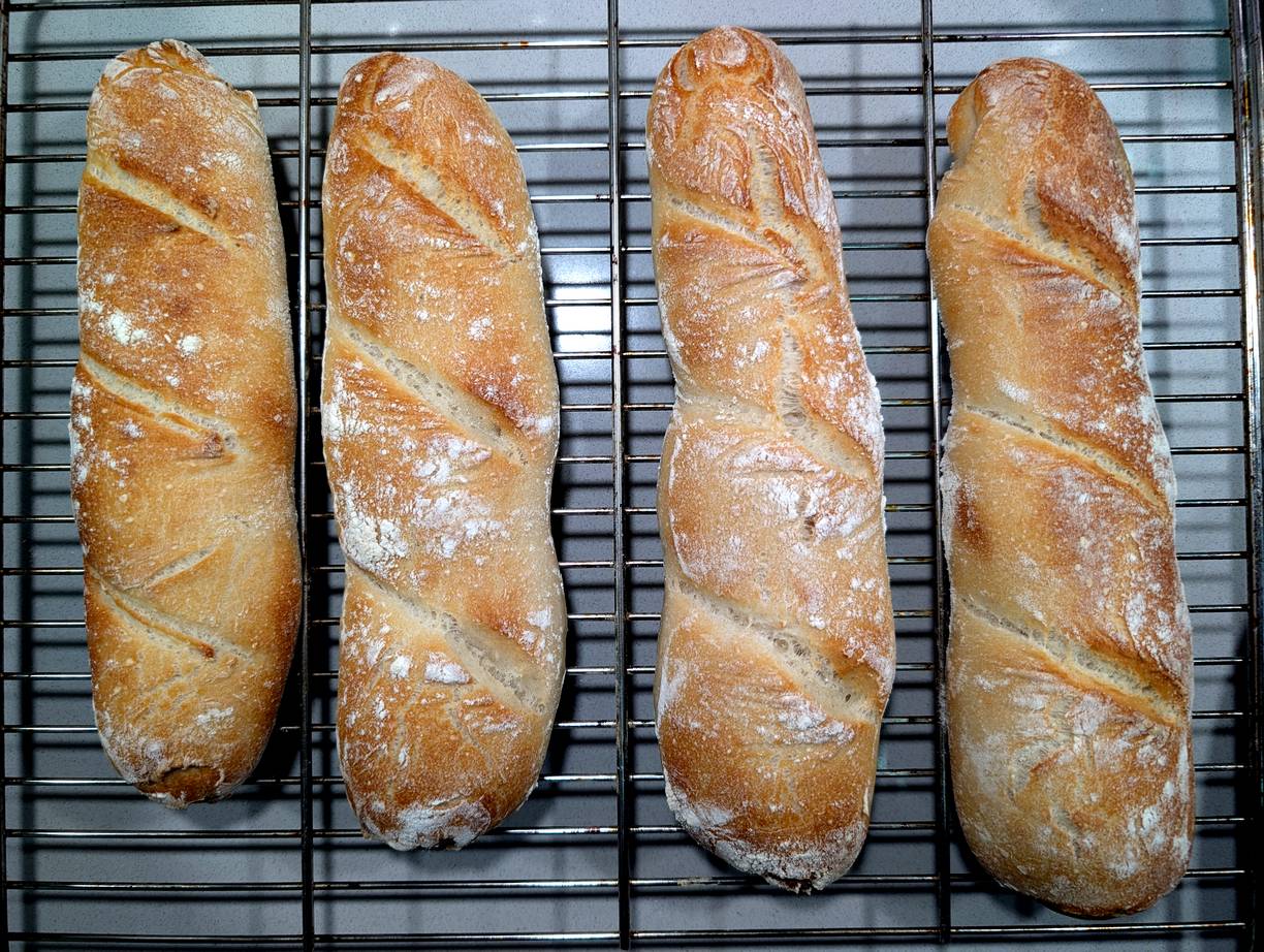 Baguette mit Poolish